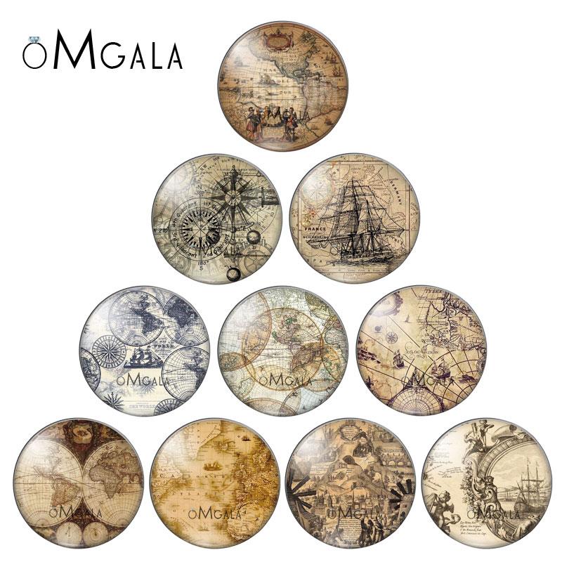 Photography History - Винтажные навигационные карты мира, 10 шт.,